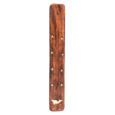 Holz-Räucherstäbchenhalter, ca. 25,5 x 4 cm,