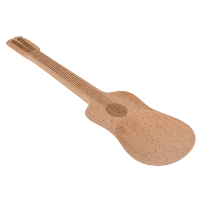 Holz-Salatlöffel, Gitarre,