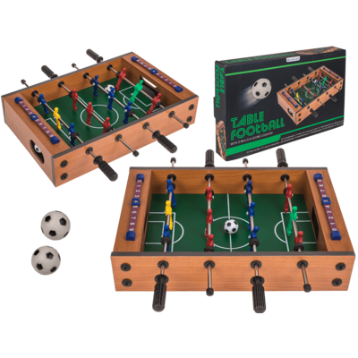 Holz-Tischfußballspiel, Kicker, ca. 33 x 21 cm,