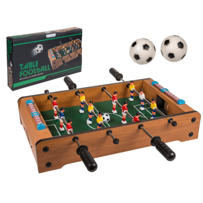 Holz-Tischfußballspiel, Kicker, ca. 51 x 31 cm,