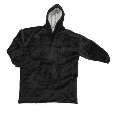 Hoodie confortable en noir XXL, une taille,