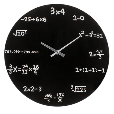 Horloge en verre, Mathematic,