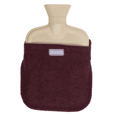 Hot water bottle, heart, 2 colours assorted,