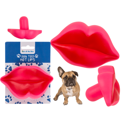 Hunde-Spielzeug, Hot Lips, ca. 13 x 8 cm,