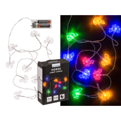 Indoor light chain,Horse, with 10 LED,