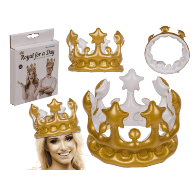 Inflatable crown, approx. 23 cm