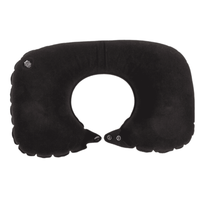 Inflatable neck cushion, with pump,