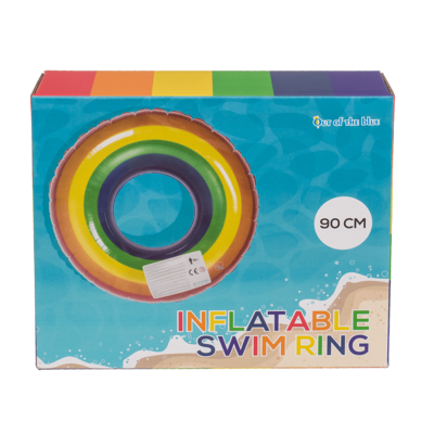 Inflatable swim ring, Rainbow,