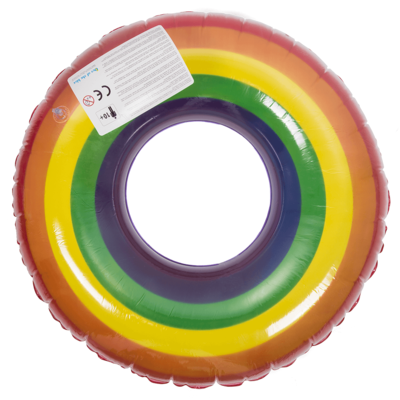 Inflatable swim ring, Rainbow,