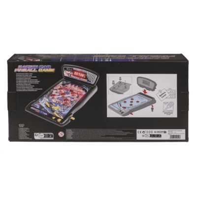 Juego de pinball de coches de carreras, 43 x 25