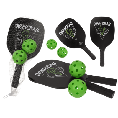 Juego de raquetas de pickle ball (2 raquetas + 2