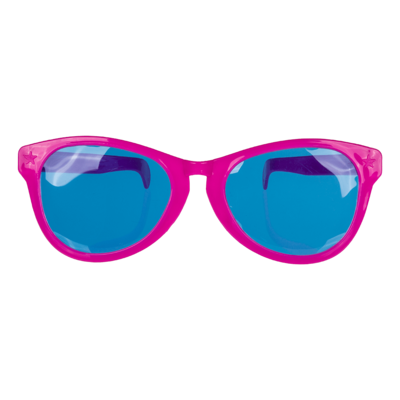 Jumbo-Spaßbrille mit farbigen Gläsern, ca. 25 cm,