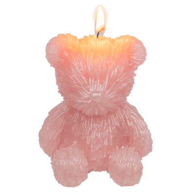 Kerze, Teddybär, ca. 8 x 7 x 10,5 cm,