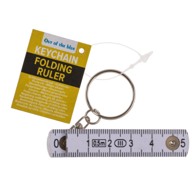 Keychain, Plastic Folding Ruler,