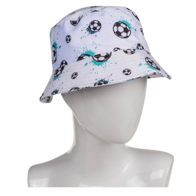 Kids bucket hat, Football, 4 ass., [02/4014] - Out of the blue KG -  Online-Shop