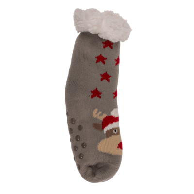 Kids comfort socks, Reindeer & Santa Claus,