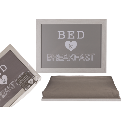 Kissen-Tablett, Bed & Breakfast, ca. 41 x 28 cm,