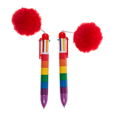 Kugelschreiber mit 6-farbigen Minen,