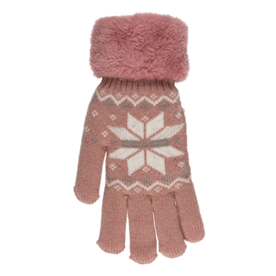 Kuschel-Handschuhe, Ice Flower, Einheitsgröße,