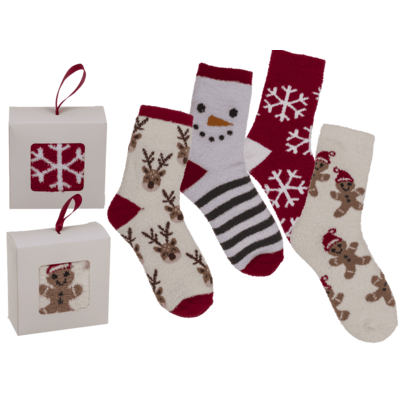 Kuschelsocken, X-MAS, Einheitsgröße 36-42,