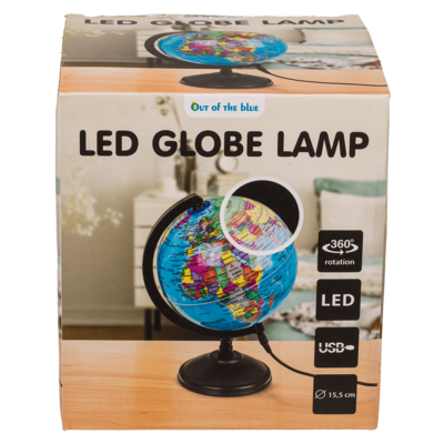 Lámpara de mesa con LED, Globo