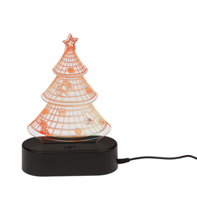 Lamapada 3D, Albero di Natale, ca. 19 cm,