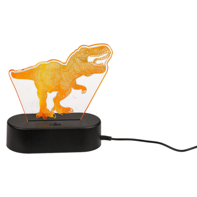 Lampada 3D, T-Rex, ca. 20 cm, in plastica,