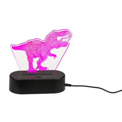 Lampada 3D, T-Rex, ca. 20 cm, in plastica,
