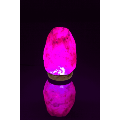 Lampada LED in cristallo di sale, cambia colore
