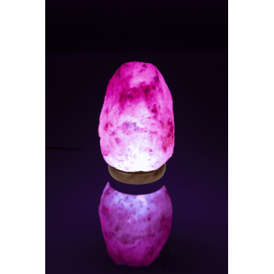 Lampada LED in cristallo di sale, cambia colore