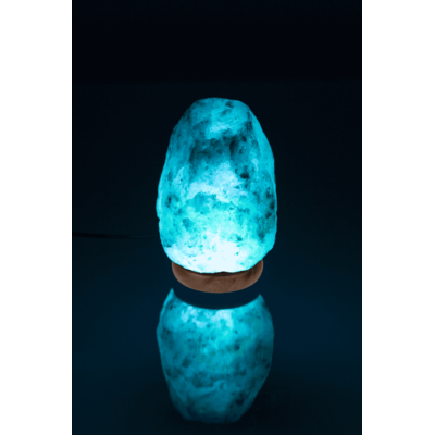 Lampada LED in cristallo di sale, cambia colore