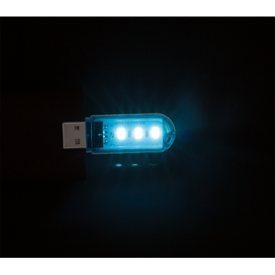 Lampada USB a 3 LED, 6 cm,