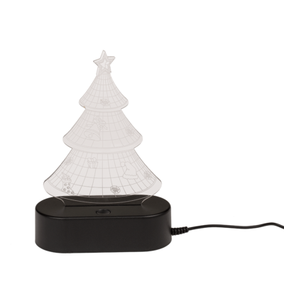 Lampara 3D, Arbolito de navidad, aprox. 19 cm,