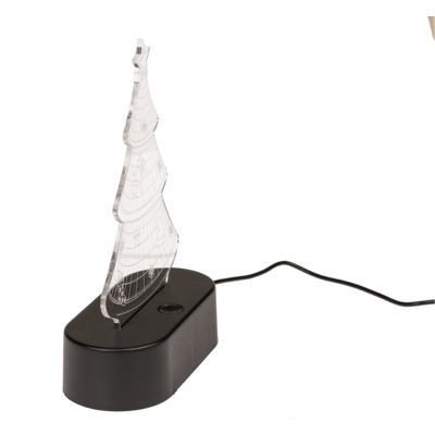 Lampara 3D, Arbolito de navidad, aprox. 19 cm,
