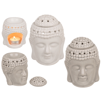 Lampe aromatique, Bouddha, avec couvercle