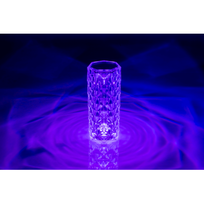 Lampe cristal, env. 21 x 9 cm, avec LED changeant
