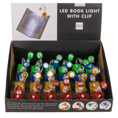Lampe de lecture avec LED (piles inclus),