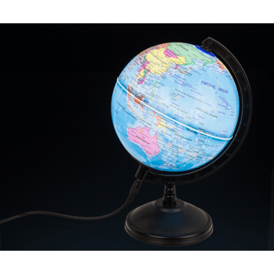 Lampe de table avec LED, Globe terrestre