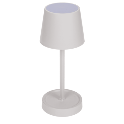 Lampe de table blanche avec LED, env. 26 x 10