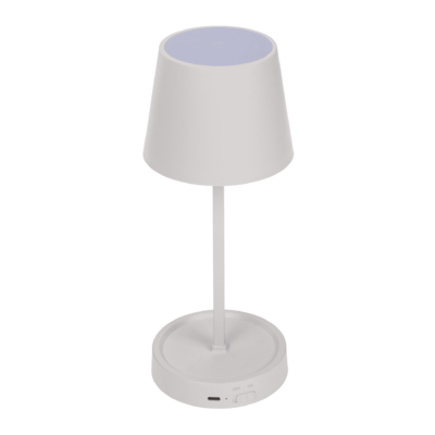 Lampe de table blanche avec LED, env. 26 x 10