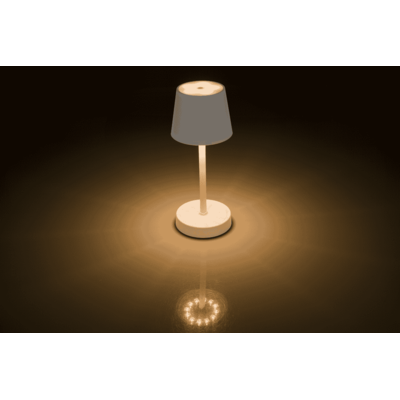 Lampe de table blanche avec LED, env. 26 x 10