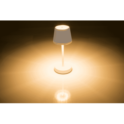 Lampe de table blanche avec LED, env. 26 x 10