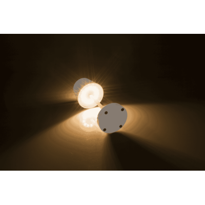 Lampe de table blanche avec LED, env. 26 x 10