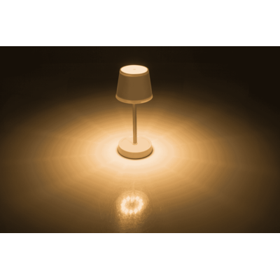 Lampe de table en rose vif avec LED,