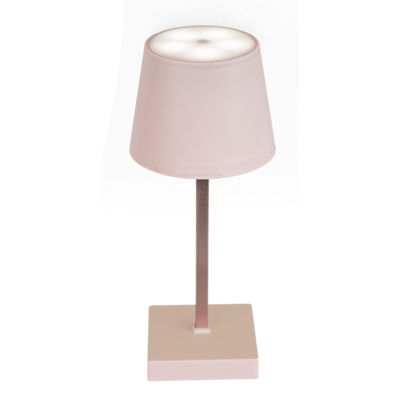 Lampe de table en rose vif avec LED,