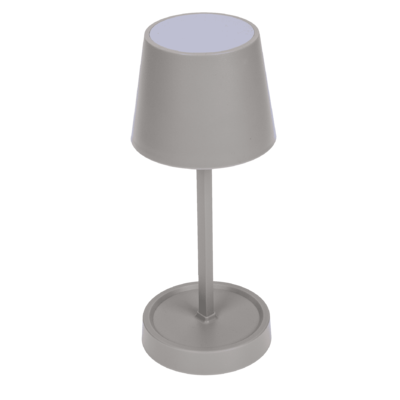 Lampe de table grise avec LED, env. 26 x 10