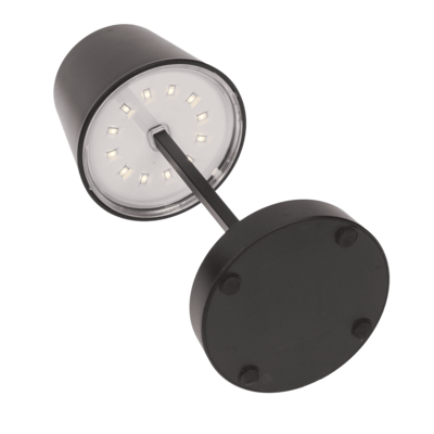 Lampe de table noire avec LED, env. 26 x 10