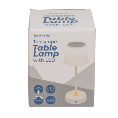 Lampe de table télescopoque avec LED,