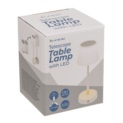 Lampe de table télescopoque avec LED,