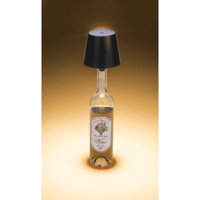 LED bottle lamp, black, 3 modes (on/off/dim.),